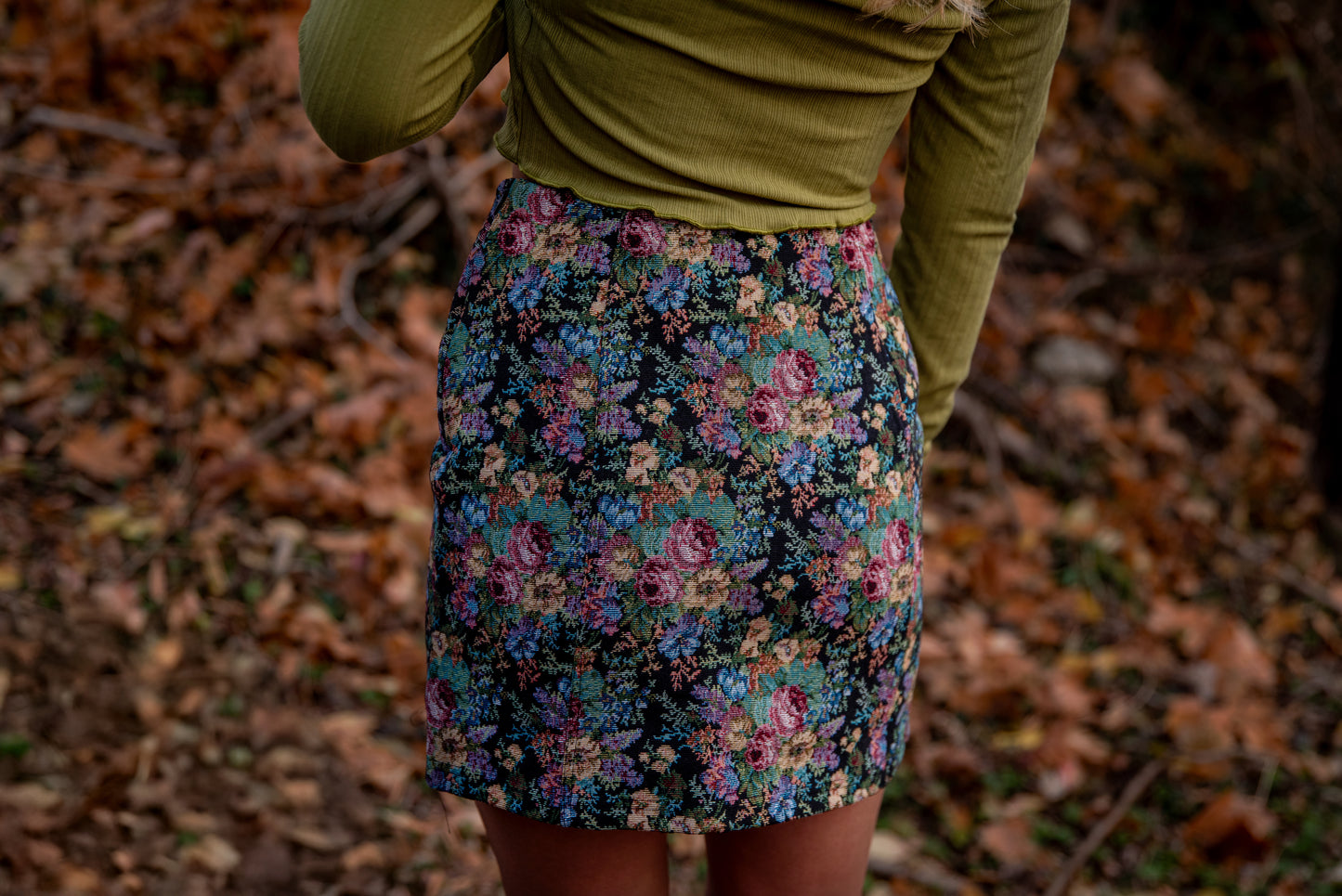 Floral Mini Skirt