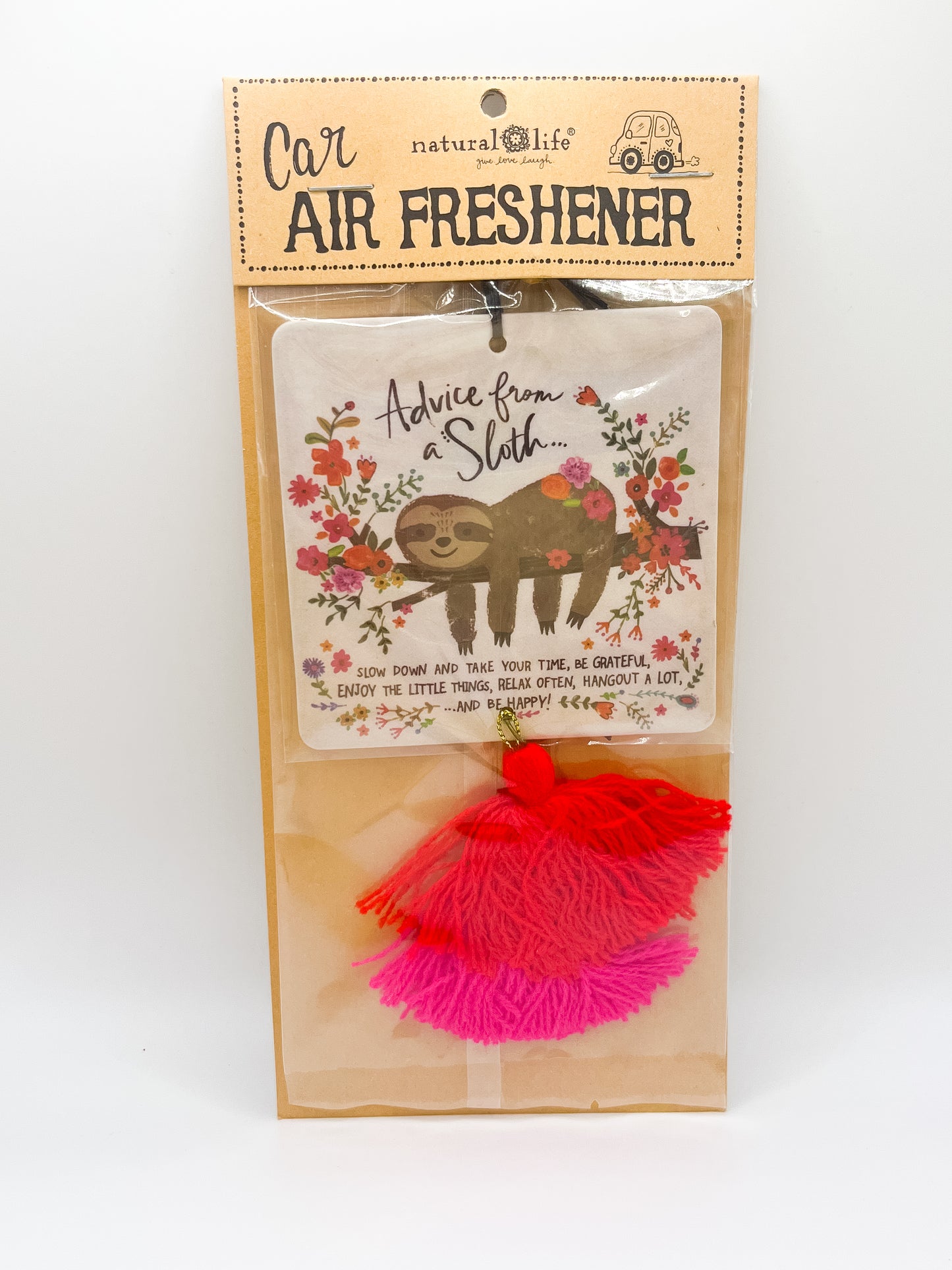 Car Air Freshener - Sloth Advice