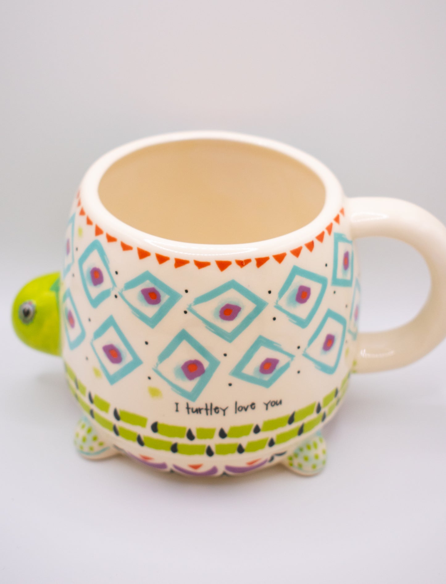 Folk Art Coffee Mug - Turtle