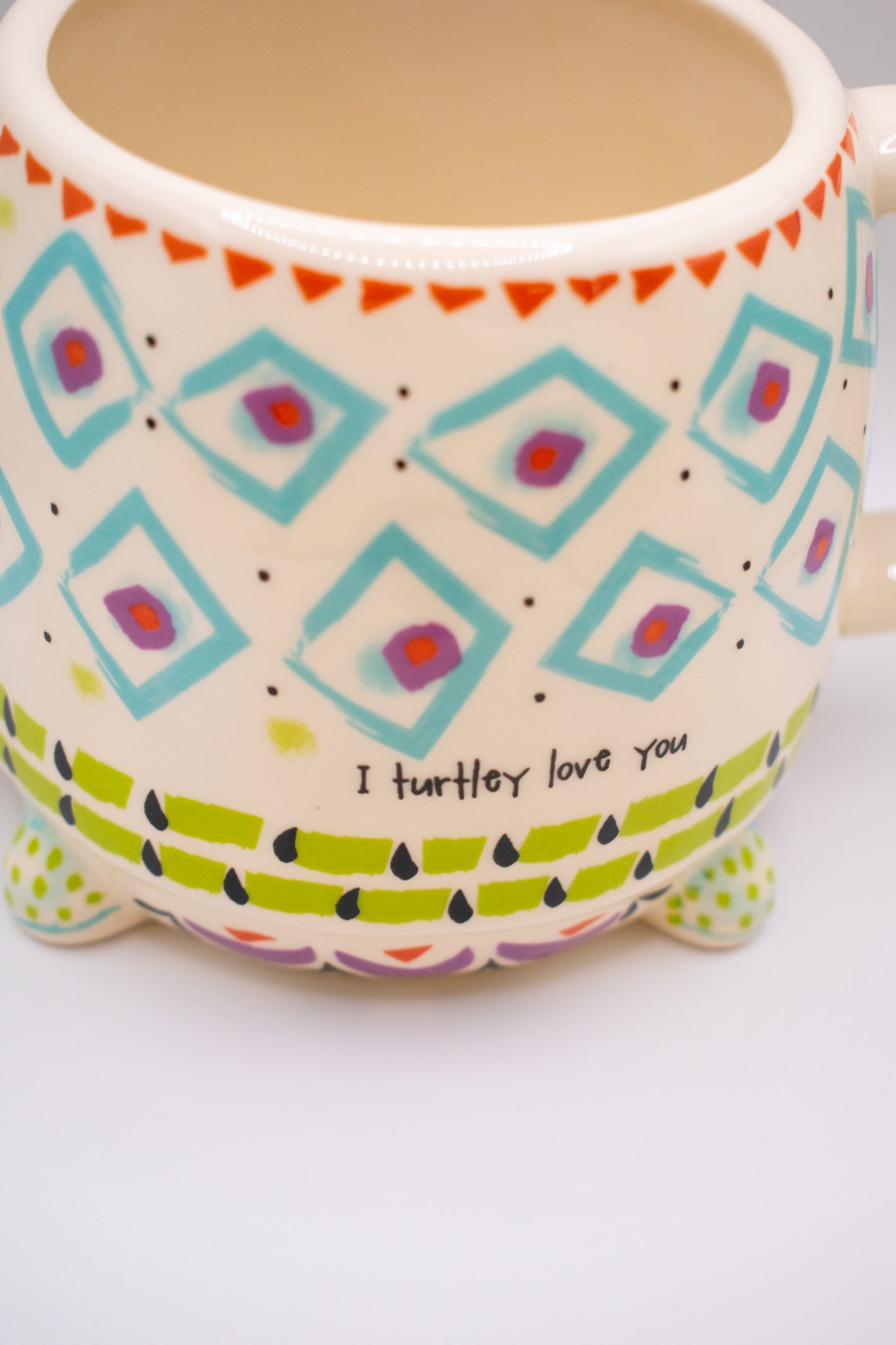 Folk Art Coffee Mug - Turtle
