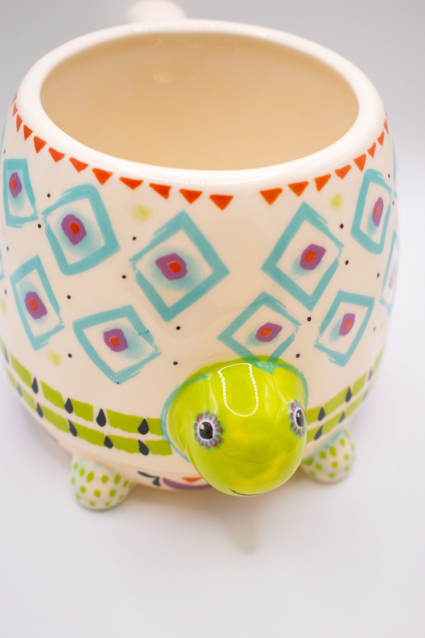 Folk Art Coffee Mug - Turtle