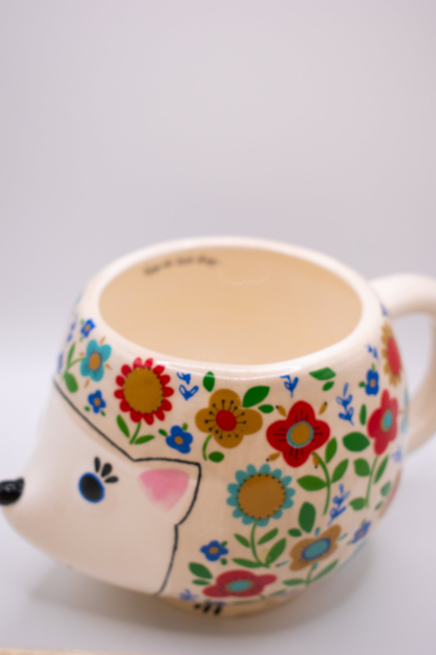 Folk Art Coffee Mug - Hedgehog