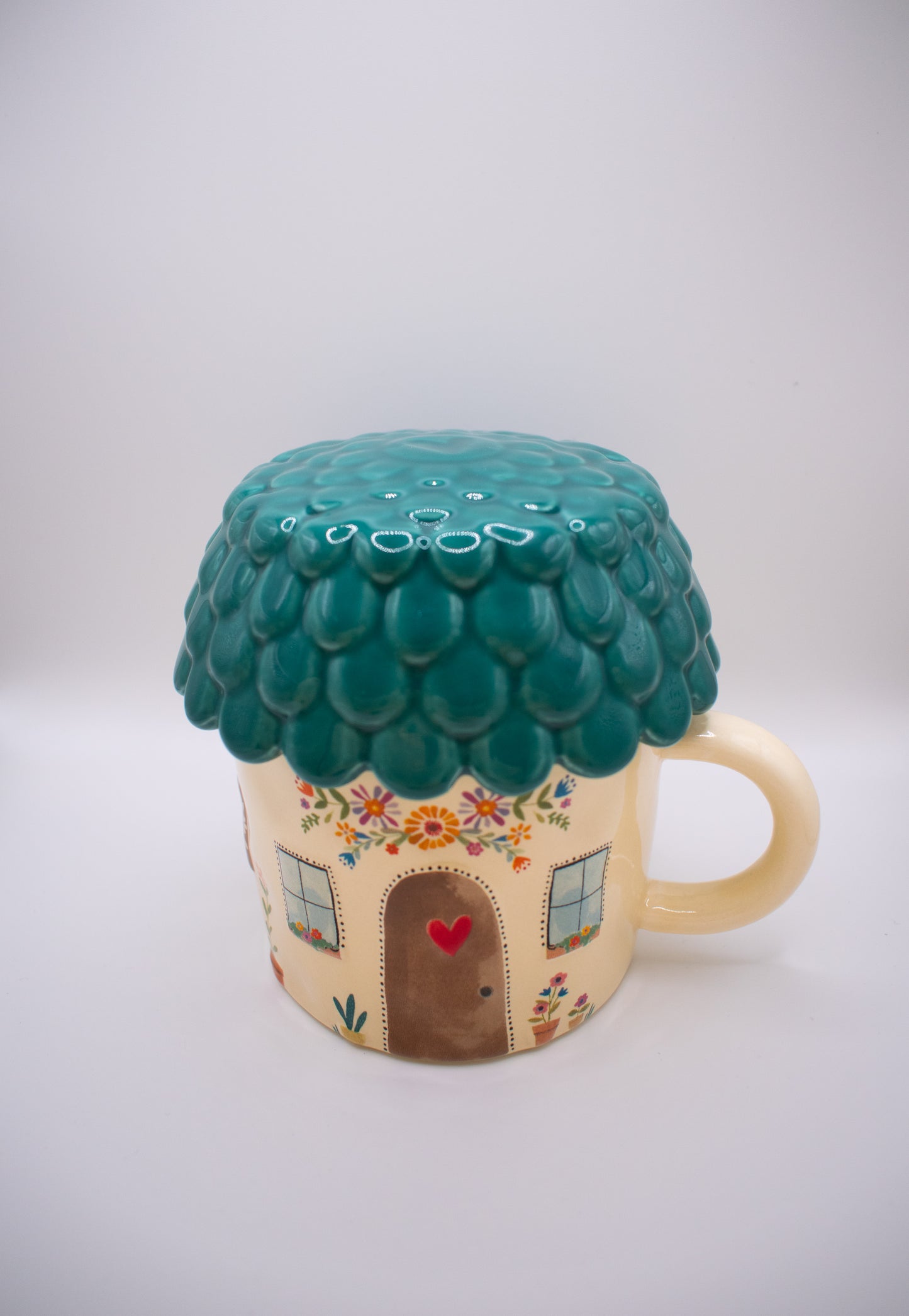 Folk Art Coffee Mug - Cottage