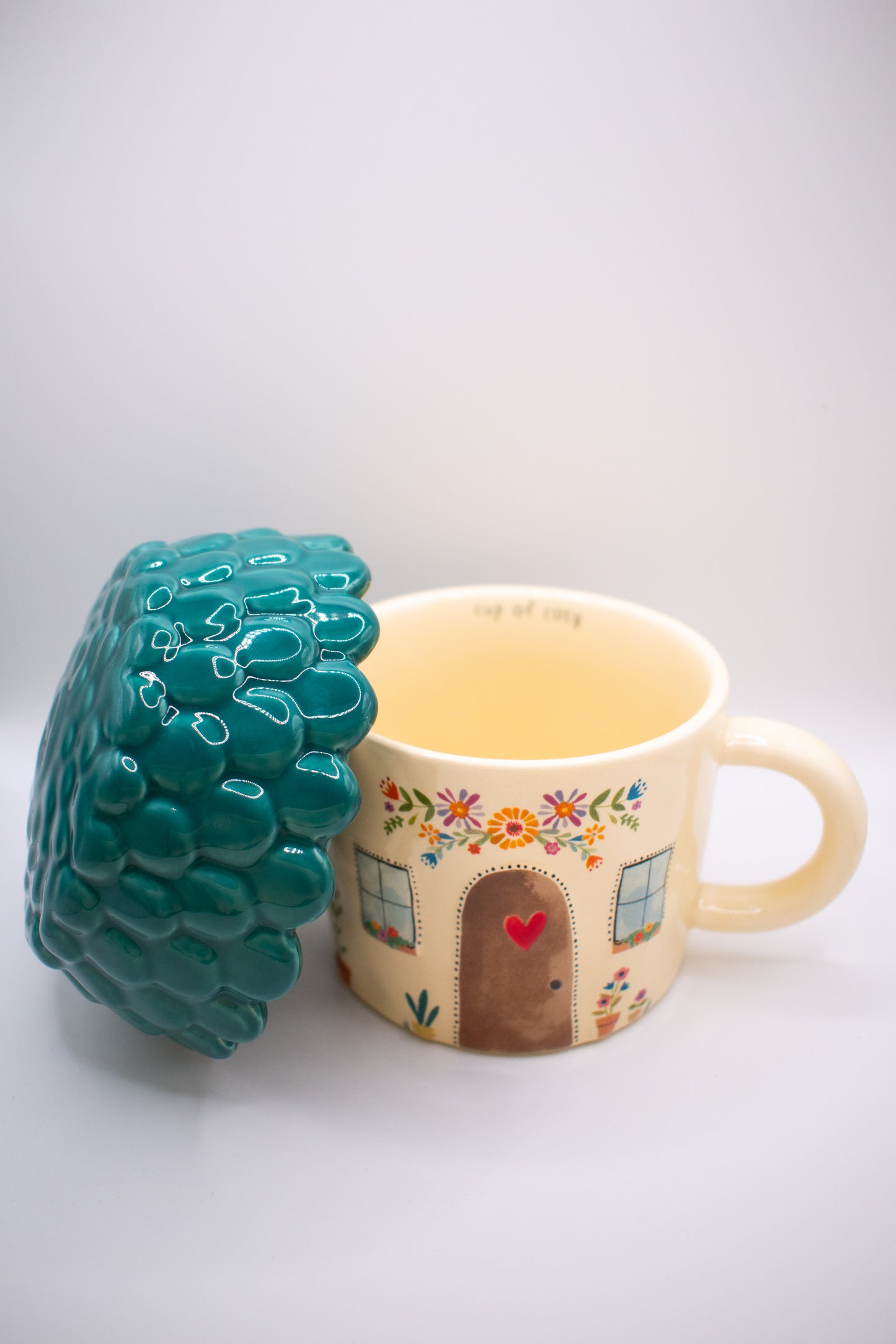 Folk Art Coffee Mug - Cottage