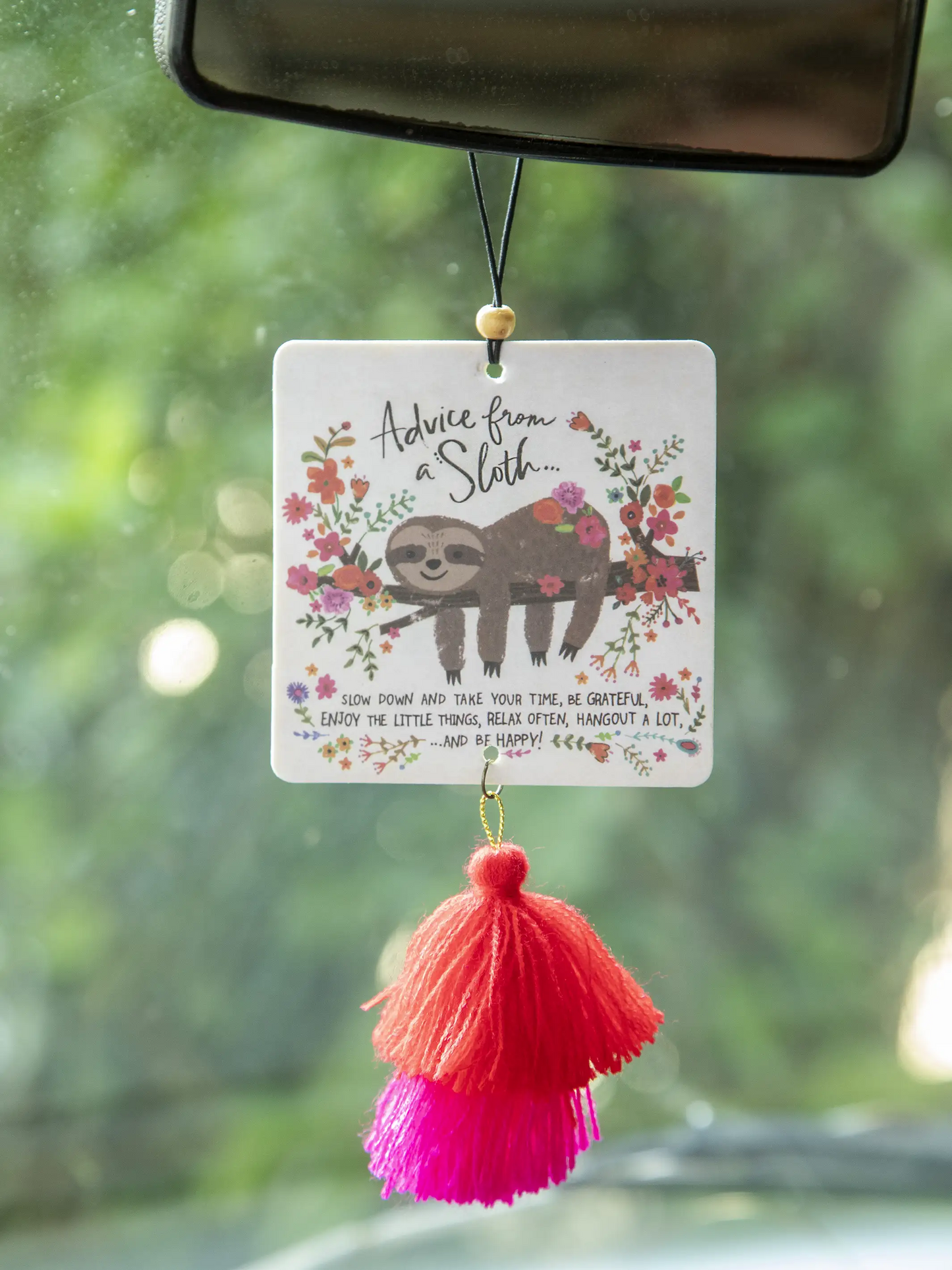 Car Air Freshener - Sloth Advice