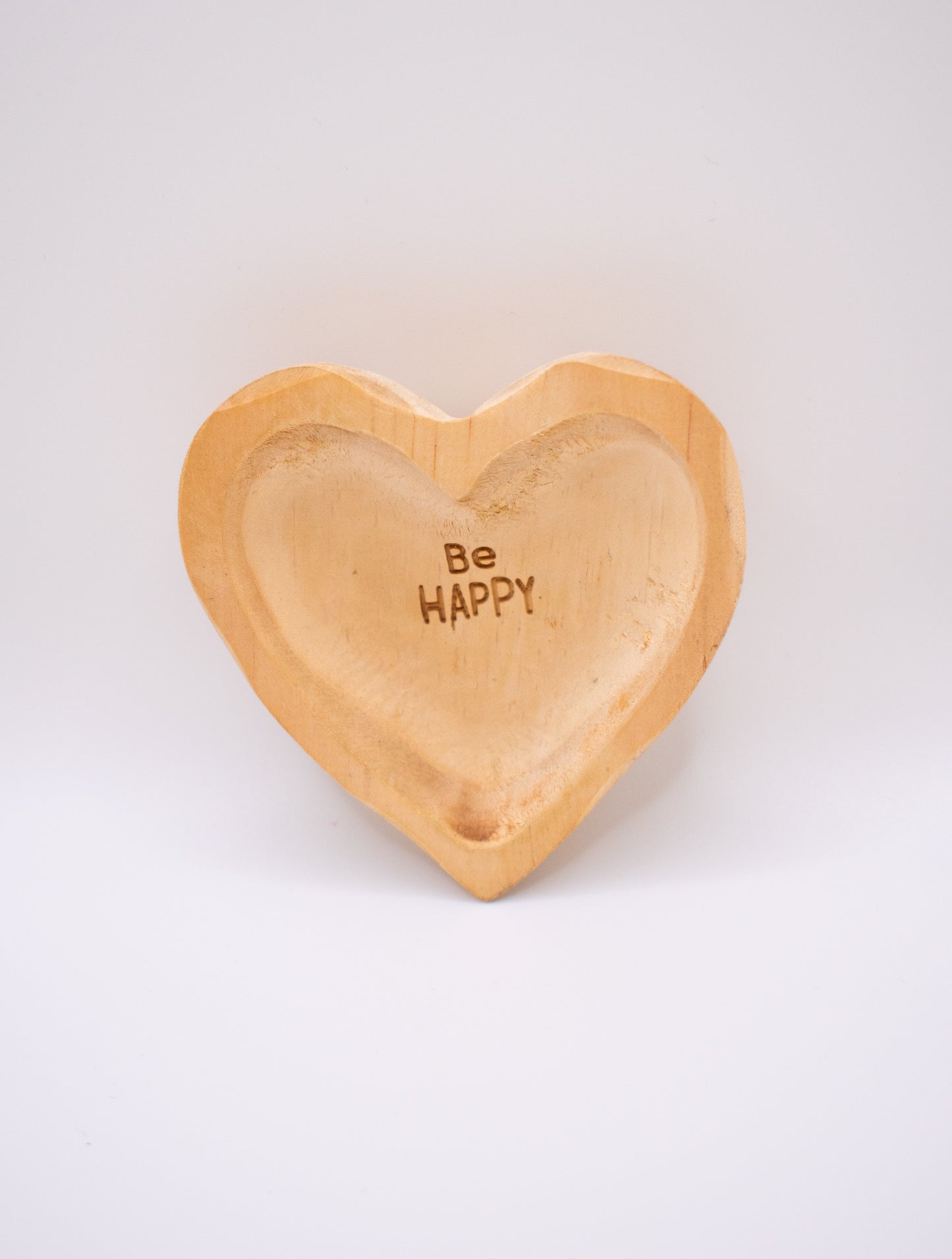 Trinket Jewelry Dish - Wooden Heart