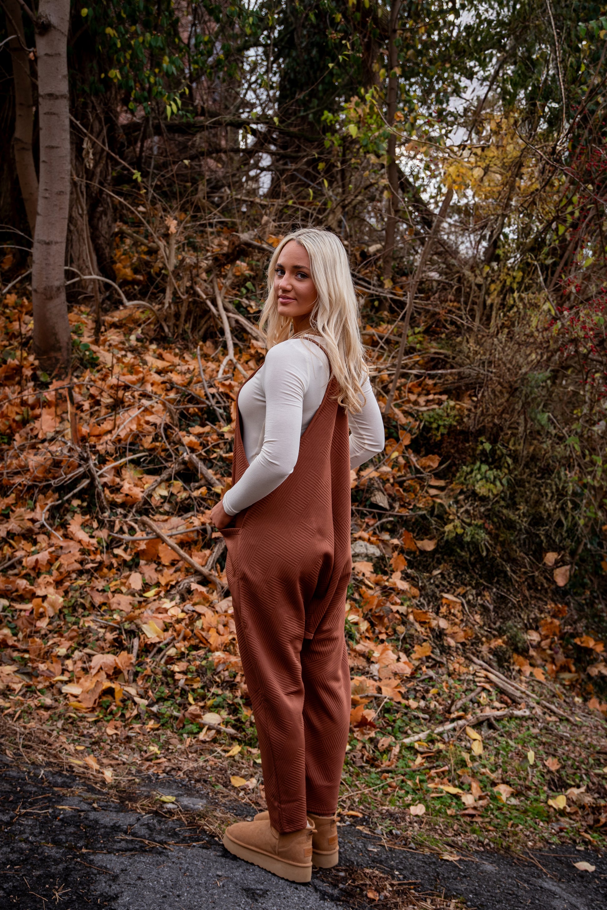Rust Colored Women's Overalls
