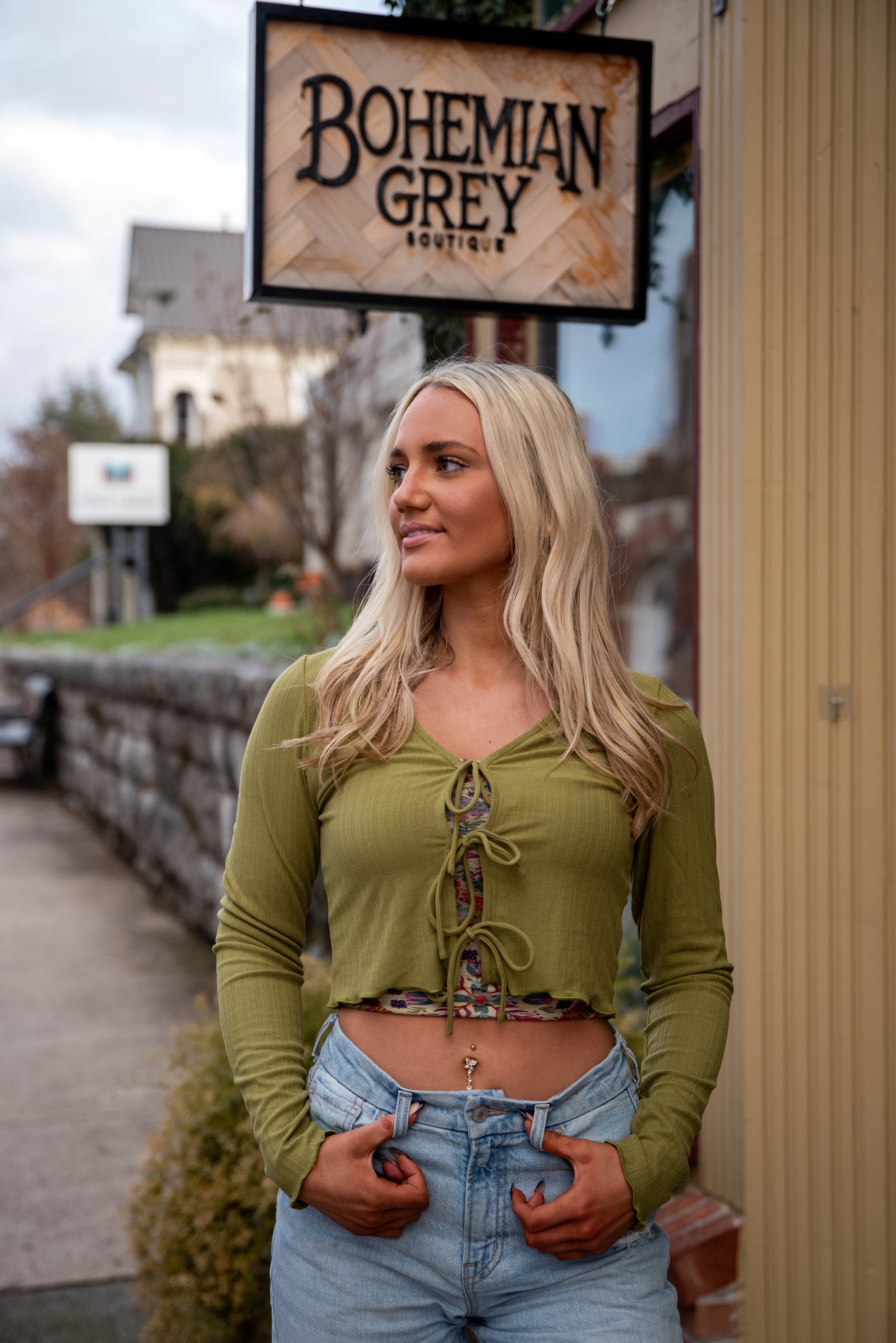 Bohemian Crop Top with Bow