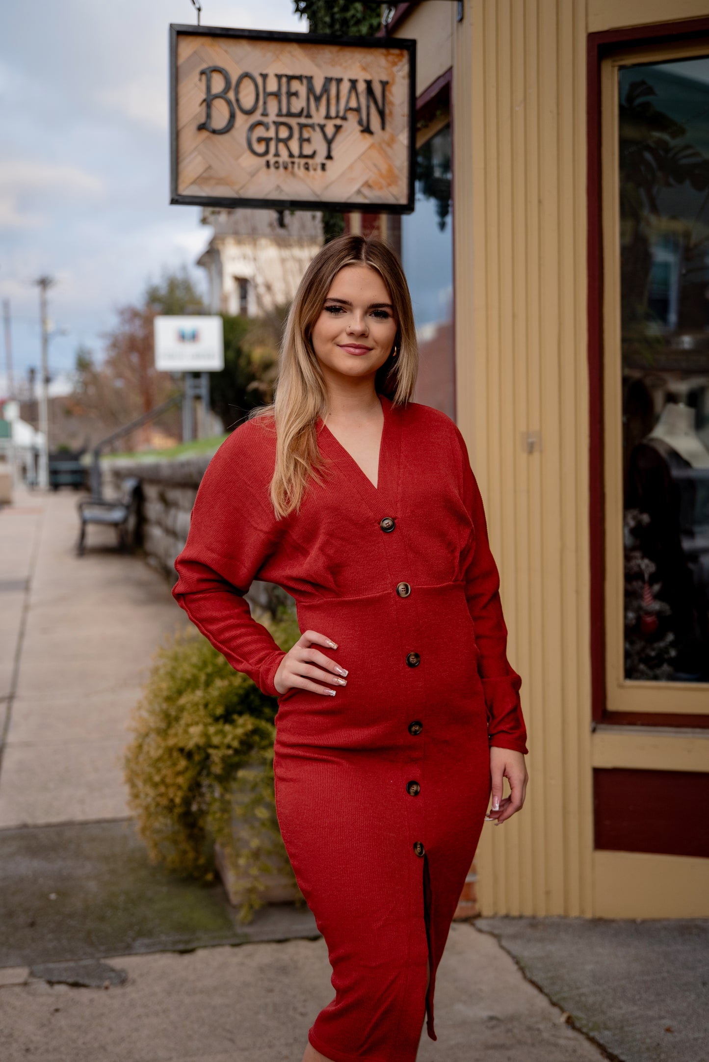Scarlet Midi Dress for Women