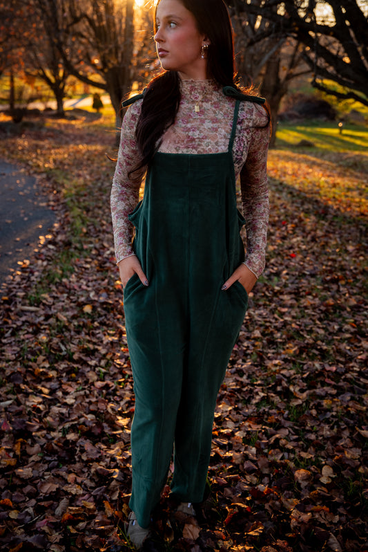 Women's Emerald Green Jumpsuit