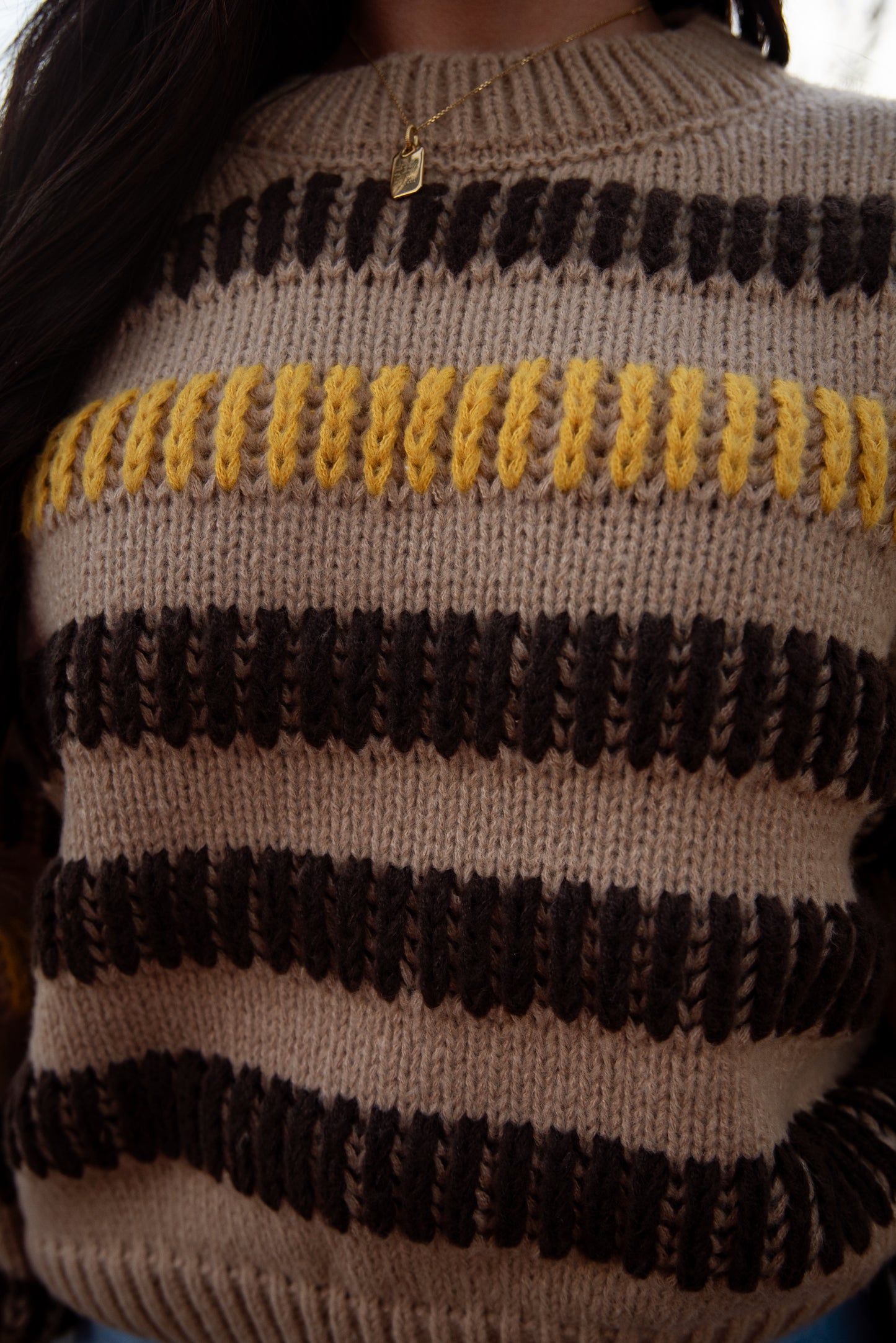 Brushed Chunky Stripe Sweater