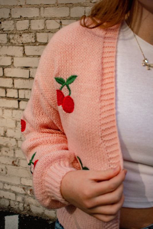 Wild Cherry Cardigan