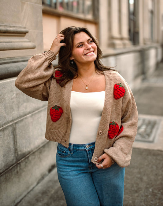 Wild Strawberry Cardigan